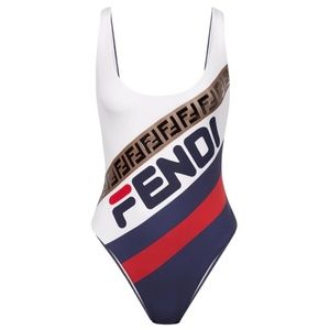 FENDI Women Fila One Piece Bathing Suit